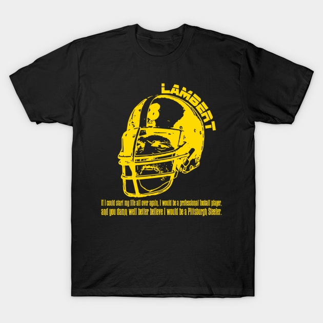 Jack Lambert-all gold T-Shirt by MarcusCreative